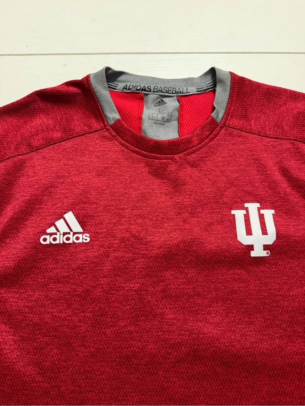 Indiana University Adidas Crewneck Pullover